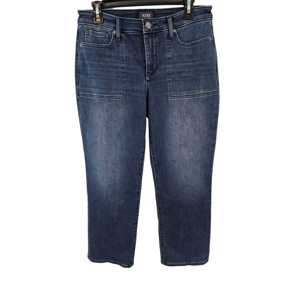 NYDJ Size 8 Cropped Jeans Lift Tuck Technology Relaxed Piper Ankle